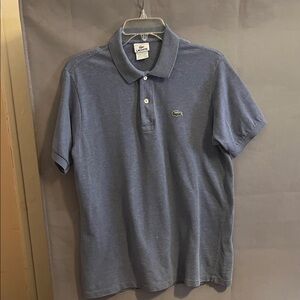 Lacoste Men's Heathered Blue Polo Shirt